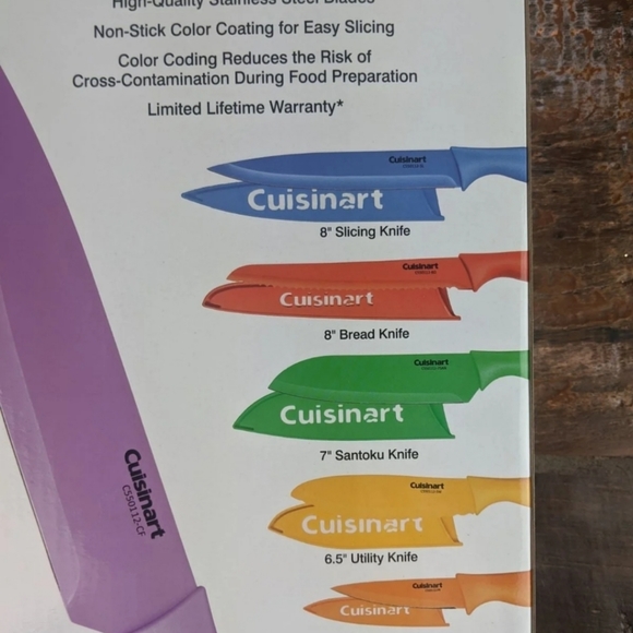 Cuisinart Advantage 12- Piece Knife Set Rainbow - Picture 4 of 9